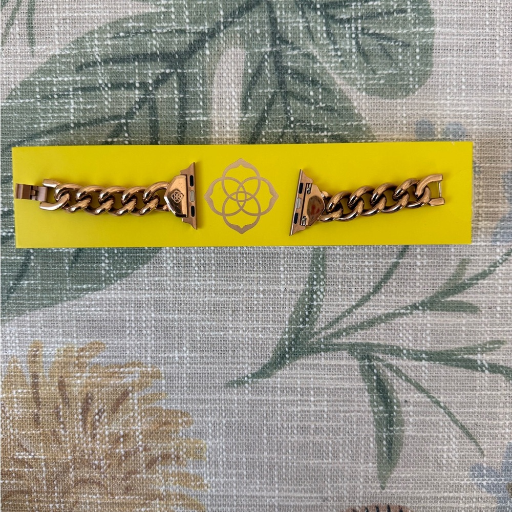 Kendra Scott Whitley Chain iWatch Band in Rose Gold